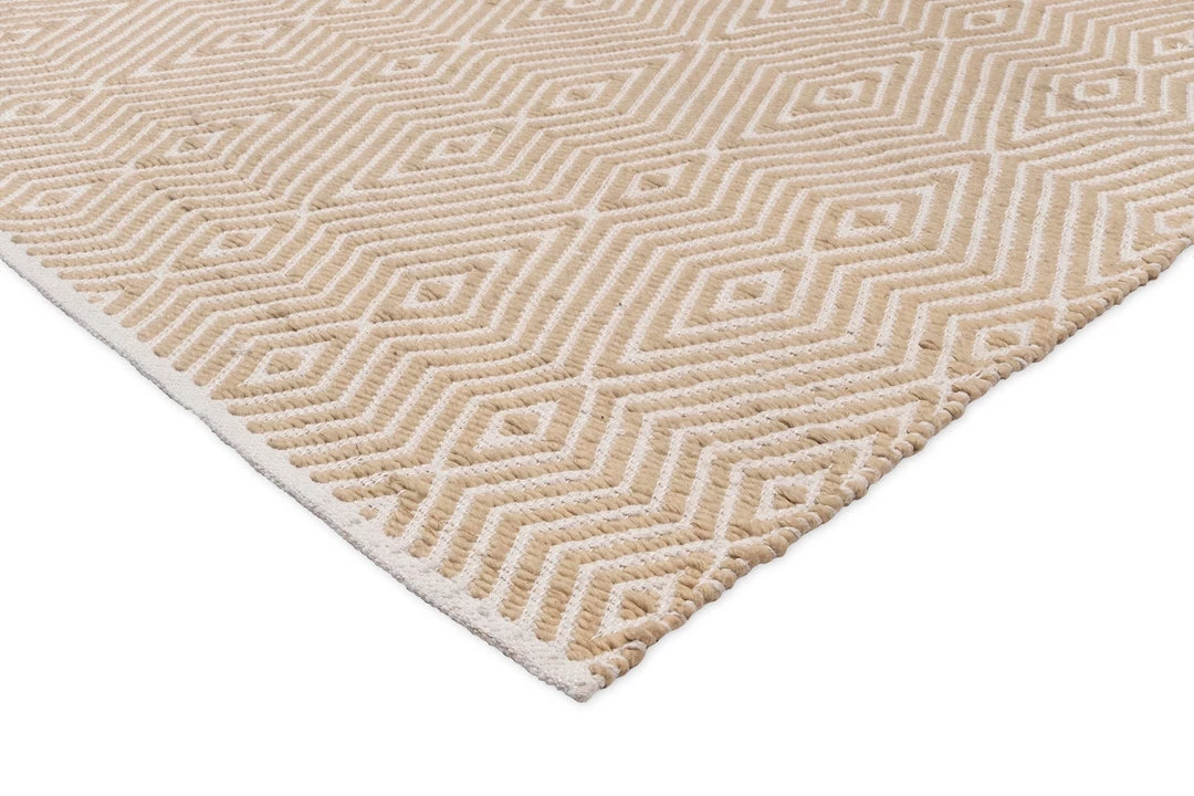 Miss Amara All Rugs Bridie Beige And Ivory Indoor Outdoor PET Rug