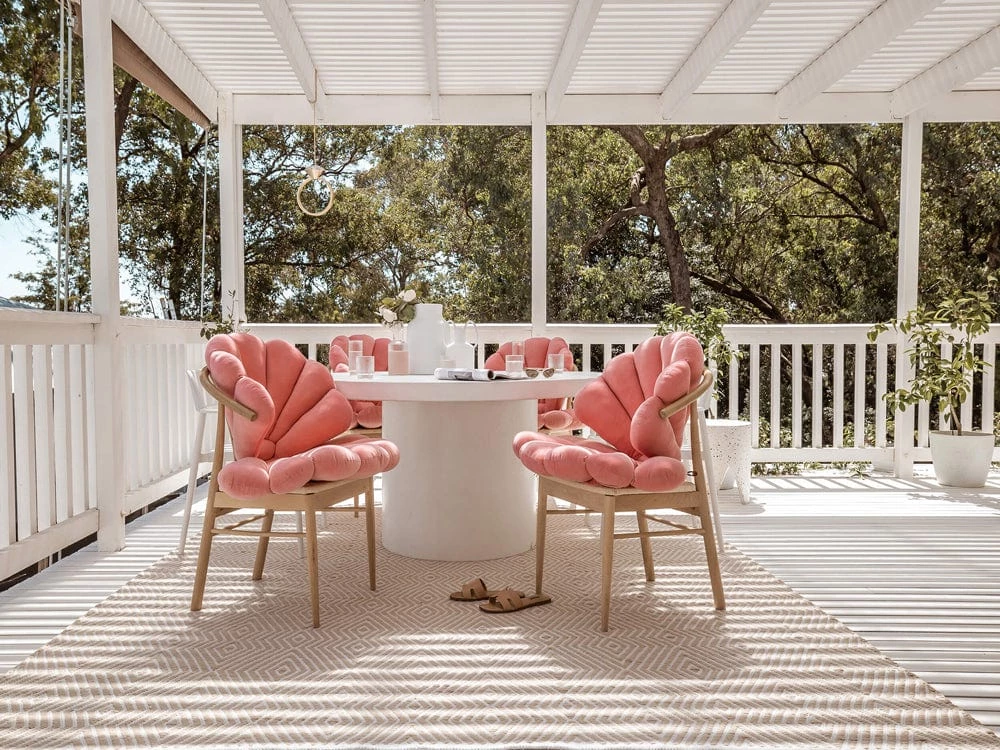 Miss Amara All Rugs Bridie Beige And Ivory Indoor Outdoor PET Rug