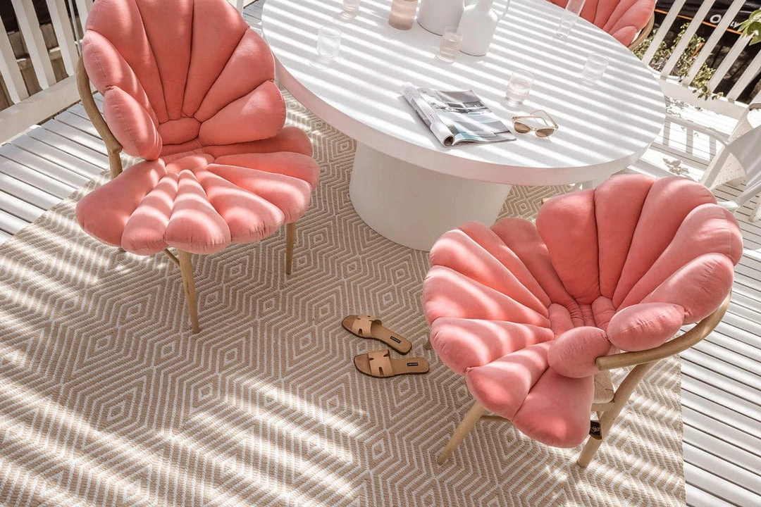 Miss Amara All Rugs Bridie Beige And Ivory Indoor Outdoor PET Rug