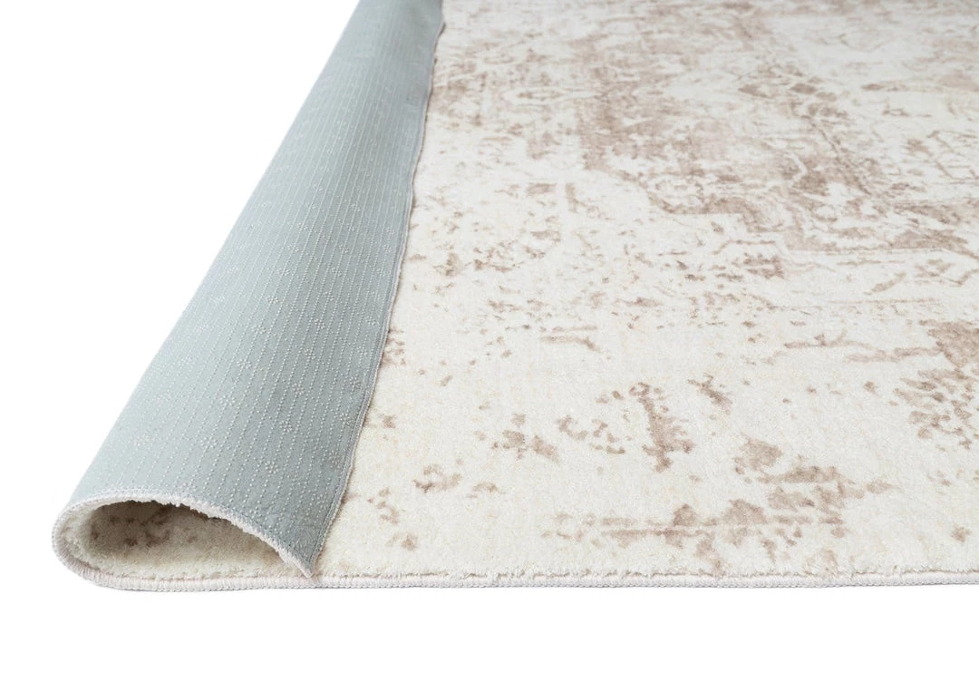 Miss Amara Cabanela Cream And Beige Distressed Washable Rug All Rugs
