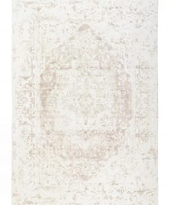 Miss Amara Cabanela Cream And Beige Distressed Washable Rug All Rugs