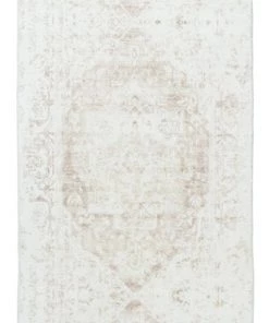 Miss Amara Cabanela Cream And Beige Distressed Washable Runner Rug