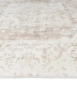 Miss Amara Cabanela Cream And Beige Distressed Washable Runner Rug