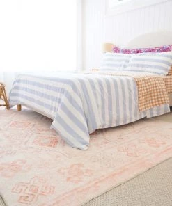 Miss Amara Caitlin Orange And Peach Tribal Pattern Washable Rug