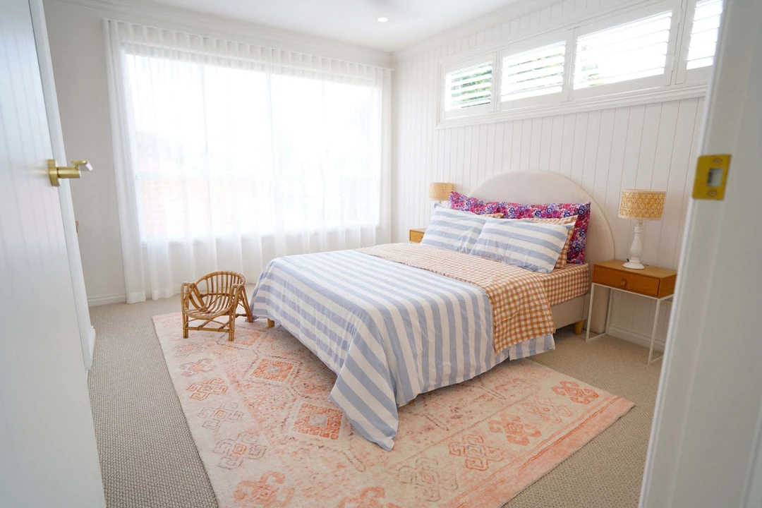 Miss Amara Caitlin Orange And Peach Tribal Pattern Washable Rug