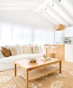 Miss Amara Calata Brown And Cream Bordered Tribal Jute Rug All Rugs