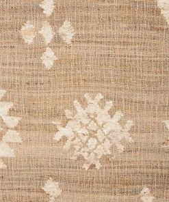 Miss Amara Calata Brown And Cream Bordered Tribal Jute Rug All Rugs