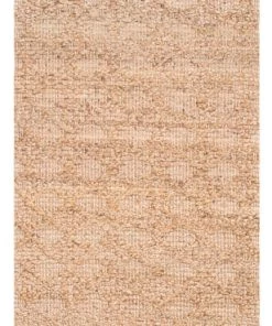 Miss Amara All Rugs Callie Tribal Natural Diamond Jute Runner Rug