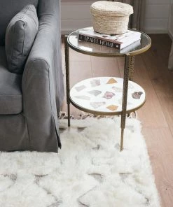 Miss Amara Camilla Tribal Pattern Berber Wool Shag Rug