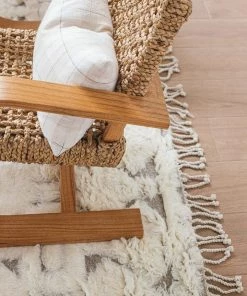 Miss Amara Camilla Tribal Pattern Berber Wool Shag Rug