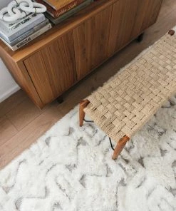 Miss Amara Camilla Tribal Pattern Berber Wool Shag Rug