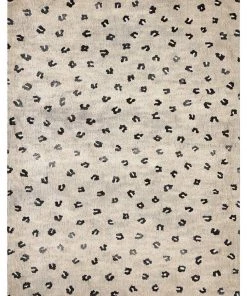 Miss Amara Candice Beige Leopard Animal Print Rug