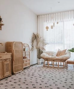 Miss Amara Candice Beige Leopard Animal Print Rug