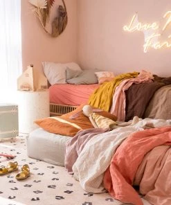 Miss Amara Candice Beige Round Leopard Animal Print Rug