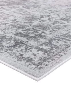 Miss Amara Cara Cream And Grey Transitional Medallion Rug