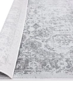 Miss Amara Cara Cream And Grey Transitional Medallion Runner Rug All Rugs