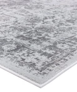 Miss Amara Cara Cream And Grey Transitional Medallion Runner Rug All Rugs