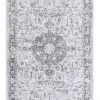 Miss Amara Cara Cream And Grey Transitional Medallion Runner Rug All Rugs