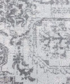 Miss Amara Cara Cream And Grey Transitional Medallion Runner Rug All Rugs