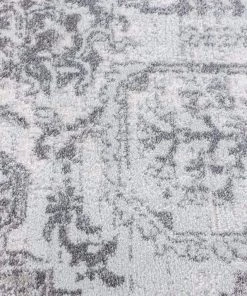 Miss Amara Cara Cream And Grey Transitional Medallion Rug