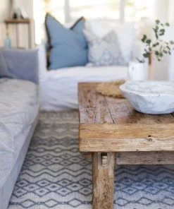 Miss Amara Carlita Grey And Ivory Diamond Pattern PET Rug