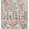 Miss Amara Cassie Orange And Blue Multi Colour Tribal Rug All Rugs