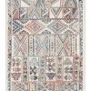 Miss Amara All Rugs Cassie Orange And Blue Multi Colour Tribal Runner Rug