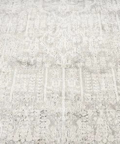 Miss Amara Celine Grey Ivory And Cream Traditional Floral Rug