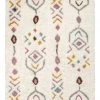 Miss Amara Chikita Pastel Multi-Colour Tribal Shag Rug All Rugs