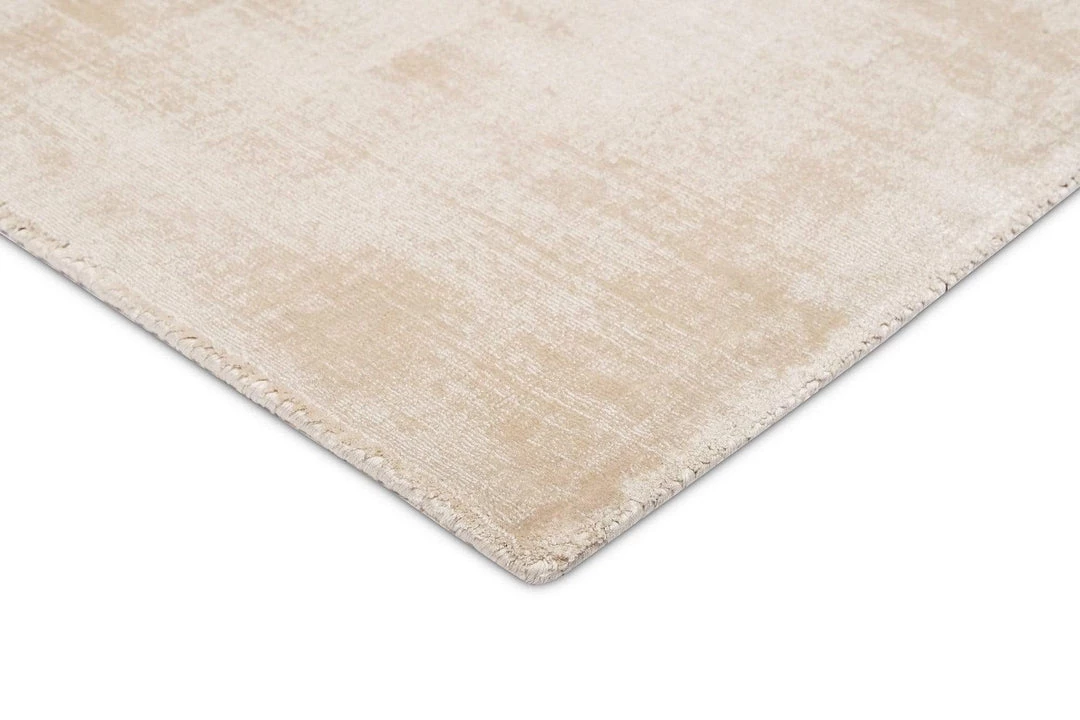 Miss Amara Claude Beige And Ivory Distressed Viscose Rug