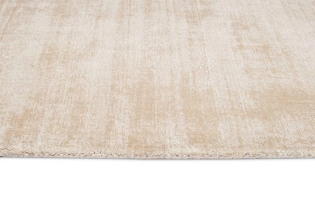 Miss Amara Claude Beige And Ivory Distressed Viscose Rug