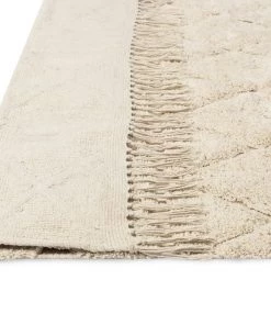 Miss Amara Coco Ivory Tribal Textured Washable Shag Rug