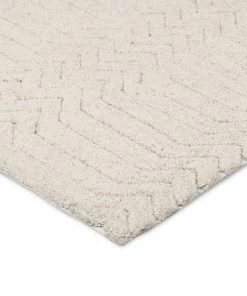 Miss Amara All Rugs Cualli Ivory Cream Textured Rug