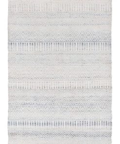 Miss Amara Daisy Cream And Blue Indoor Outdoor PET Runner Rug All Rugs