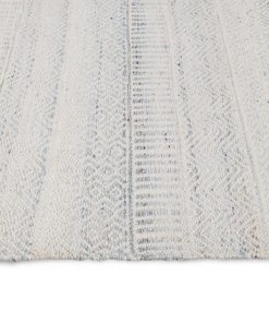 Miss Amara Daisy Cream And Blue Indoor Outdoor PET Runner Rug All Rugs