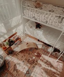 Miss Amara Dakota Blue And Pink Bordered Floral Rug All Rugs