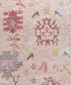 Miss Amara Dakota Blue And Pink Bordered Floral Round Rug All Rugs