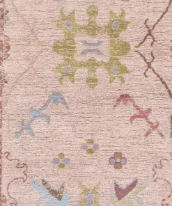 Miss Amara All Rugs Dakota Blue And Pink Bordered Floral Runner Rug