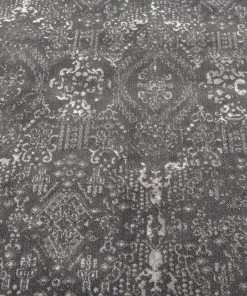 Miss Amara Dalma Charcoal Grey And Ivory Traditional Distressed Rug All Rugs