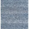 Miss Amara Darcy Blue Ivory And Charcoal Textured Tribal Rug