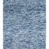 Miss Amara Darcy Blue Ivory And Charcoal Textured Tribal Runner Rug All Rugs