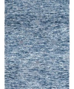 Miss Amara Darcy Blue Ivory And Charcoal Textured Tribal Runner Rug All Rugs