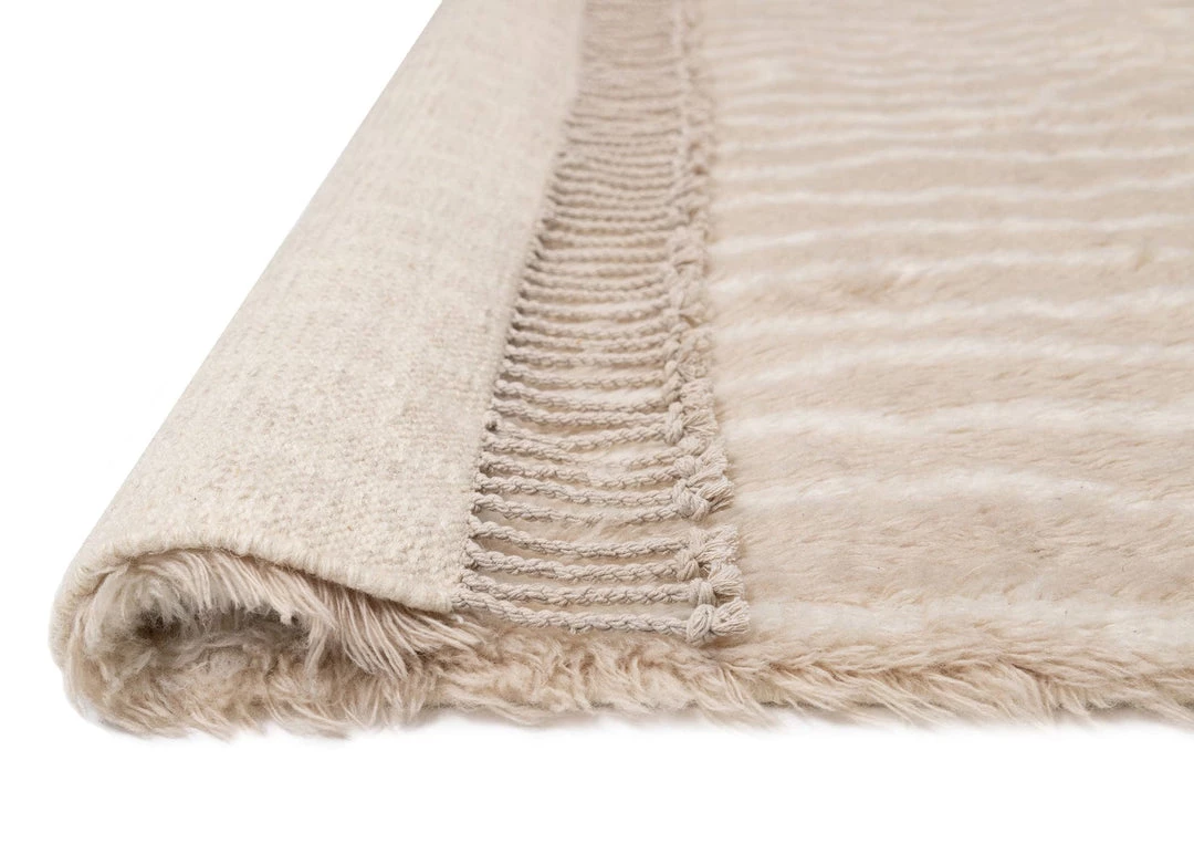 Miss Amara Daria Beige And Cream Abstract Tribal Wool Rug All Rugs