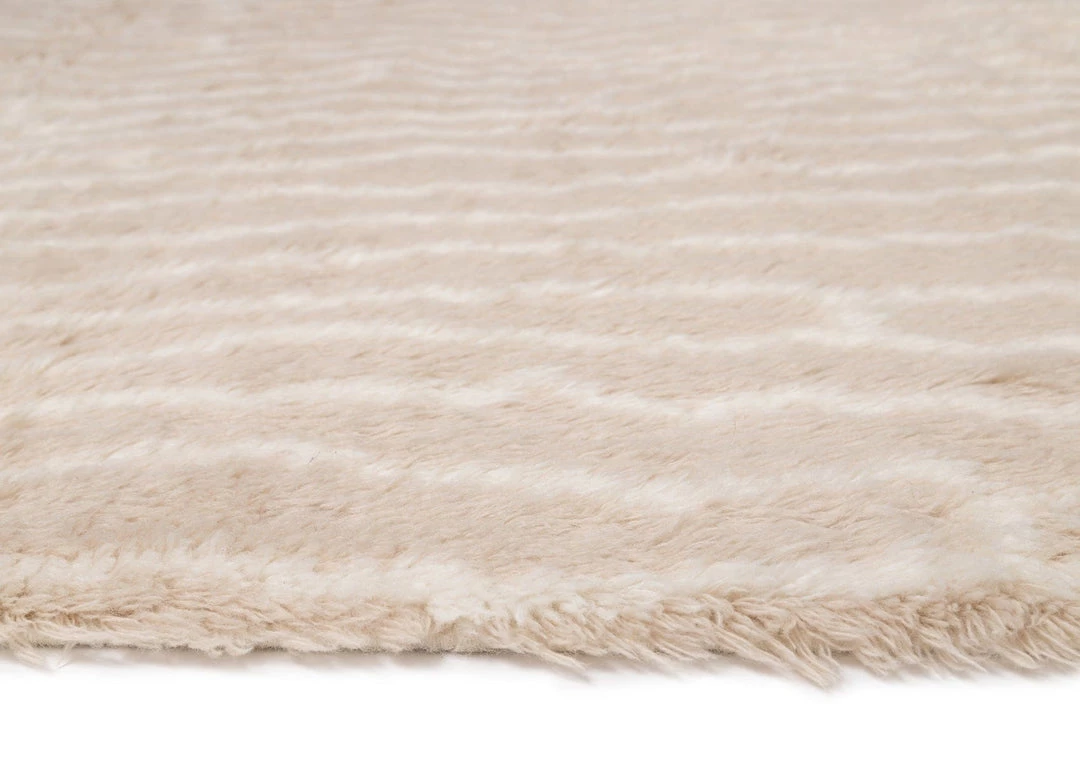 Miss Amara Daria Beige And Cream Abstract Tribal Wool Rug All Rugs