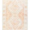 Miss Amara Dayanna Orange And Cream Tribal Washable Rug