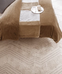 Miss Amara All Rugs Dayna Ivory And Grey Textured Diamond Tribal Rug