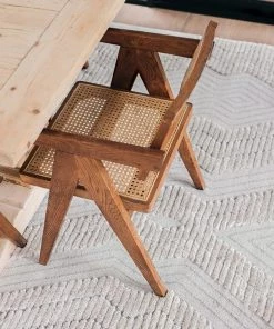 Miss Amara All Rugs Dayna Ivory And Grey Textured Diamond Tribal Rug