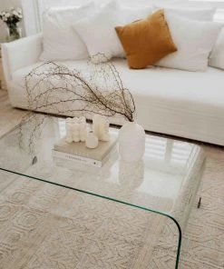 Miss Amara All Rugs Delphine Ivory And Beige Tribal Transitional Rug