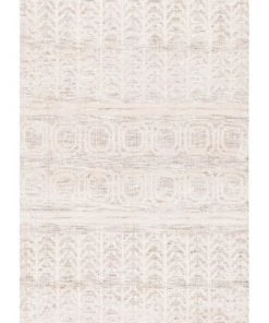 Miss Amara Delphine Ivory And Beige Tribal Transitional Runner Rug
