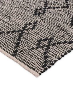 Miss Amara All Rugs Ebba Black And Cream Tribal Rug